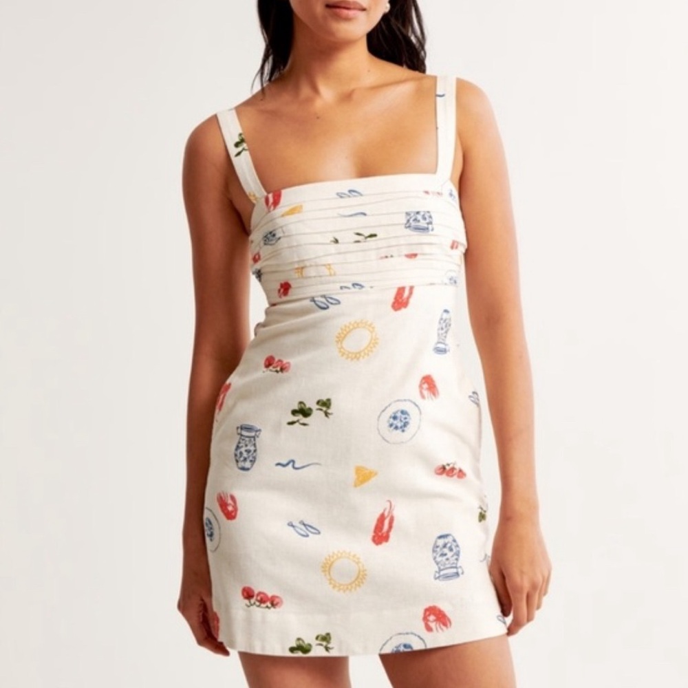 Abercrombie & Fitch Linen Blend Emerson Skort Dress size small new with tags
